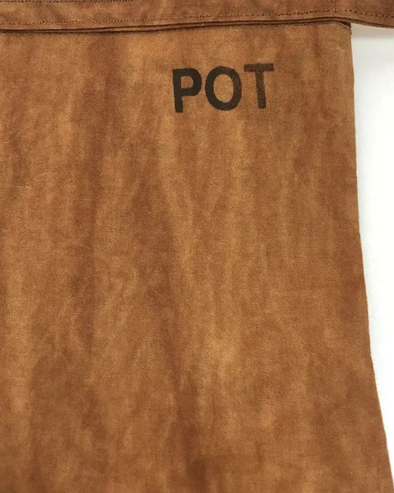 柿渋染米袋（~4kg）【POT Dye & Design】